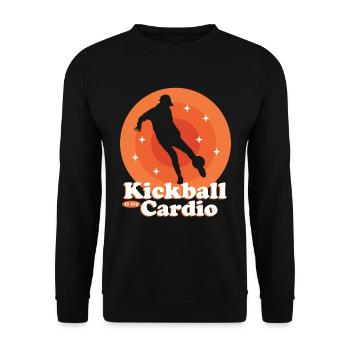 Kickball Kickballer Kickball Cadeau de joueur de kickball - Sweat-shirt Unisexe - noir - Devant - Alina (178cm) & Michal (187cm)