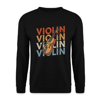 Violin Violin - Unisex Sweatshirt - black - Front - Alina (178cm) & Michal (187cm)