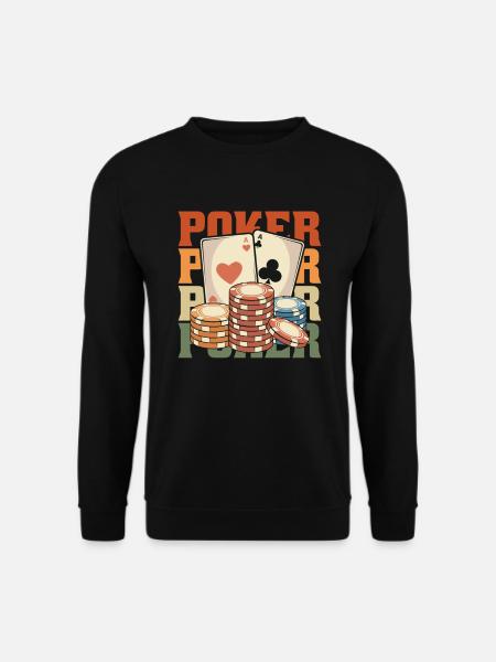Poker - Unisex Pullover - Schwarz
