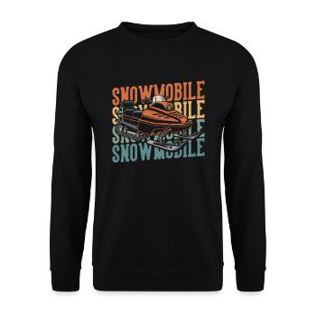 Snowmobile Snowmobile - Unisex Sweatshirt - black - Front - Alina (178cm) & Michal (187cm)