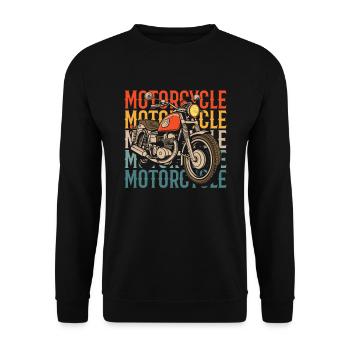 Moto Motard Moto - Sweat-shirt Unisexe - noir - Devant - Alina (178cm) & Michal (187cm)