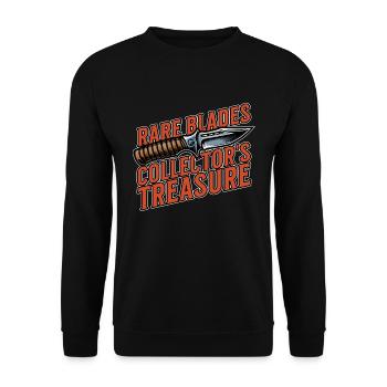 Blade Forging Rare Blades Collector's Metal Artist - Unisex Pullover - Schwarz - Vorne - Alina (178cm) & Michal (187cm)