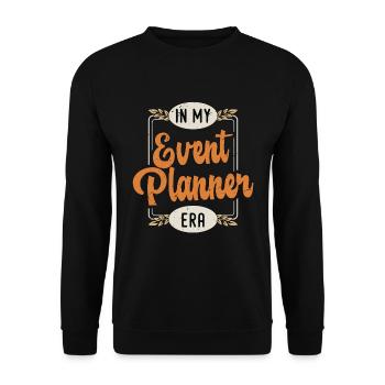 Events Coordinator In My Event Planner Organizer - Unisex Sweatshirt - black - Front - Alina (178cm) & Michal (187cm)