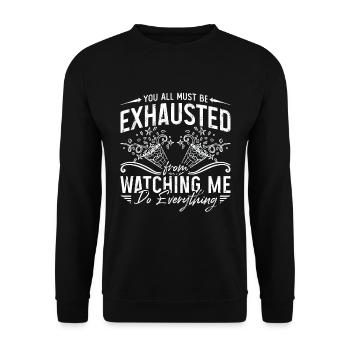 Events Coordinator You All Must Be Wedding Planner - Unisex Pullover - Schwarz - Vorne - Alina (178cm) & Michal (187cm)