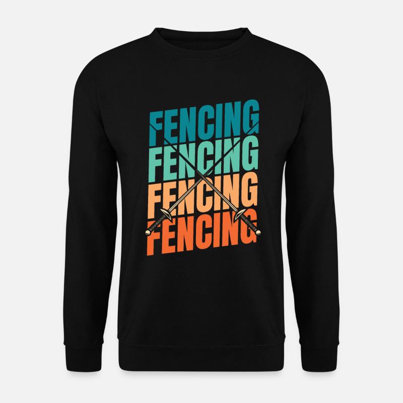 Fechten Fechter - Unisex Pullover - Schwarz