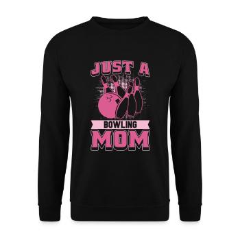 Bowling Bowlen Bowler Mutter Just A Bowling Mom - Sweat-shirt Unisexe - noir - Devant - Alina (178cm) & Michal (187cm)