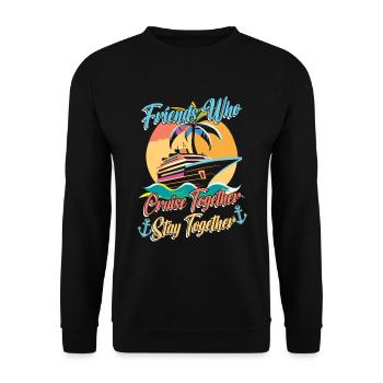 Cruise - Unisex Sweatshirt - black - Front - Alina (178cm) & Michal (187cm)
