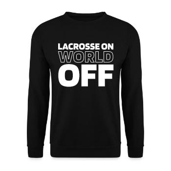 Lacrosse Lacrosse On World Off - Unisex Pullover - Schwarz - Vorne - Alina (178cm) & Michal (187cm)