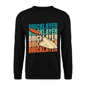 Bricklayer - Unisex Sweatshirt - black - Front - Alina (178cm) & Michal (187cm)