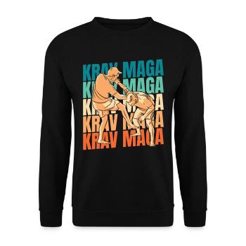 Krav Maga - Unisex Pullover - Schwarz - Vorne - Alina (178cm) & Michal (187cm)