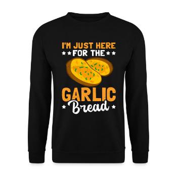 Garlic Bread Garlic Breads Gift - Unisex Sweatshirt - black - Front - Alina (178cm) & Michal (187cm)
