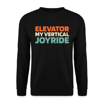 Elevator Elevator - Unisex Sweatshirt - black - Front - Alina (178cm) & Michal (187cm)
