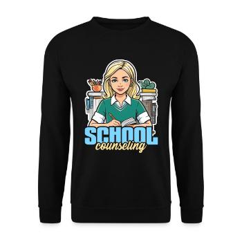 Conseiller scolaire Psychologue conseiller scolaire - Sweat-shirt Unisexe - noir - Devant - Alina (178cm) & Michal (187cm)