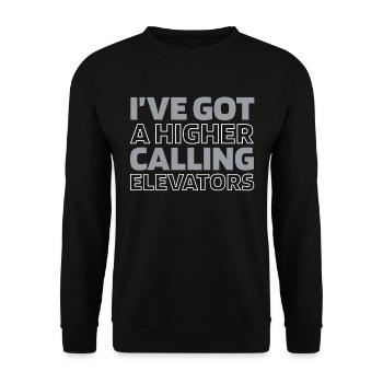 Elevator Elevator - Unisex Sweatshirt - black - Front - Alina (178cm) & Michal (187cm)