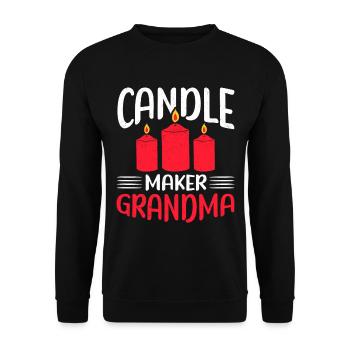 Bougies Candle Maker Candle Maker Cadeau - Sweat-shirt Unisexe - noir - Devant - Alina (178cm) & Michal (187cm)