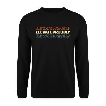 Elevator Elevator - Unisex Sweatshirt - black - Front - Alina (178cm) & Michal (187cm)