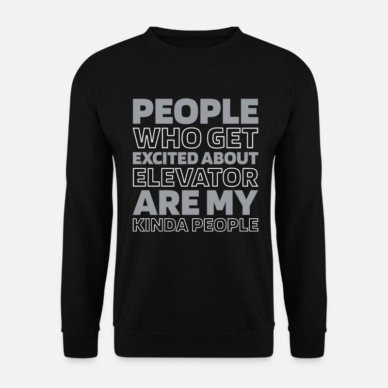 Fahrstuhl Aufzug - Unisex Pullover - Schwarz