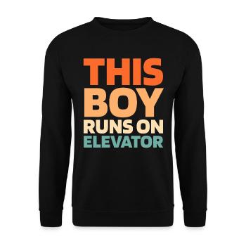 Elevator Elevator - Unisex Sweatshirt - black - Front - Alina (178cm) & Michal (187cm)