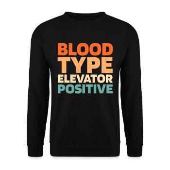 Elevator Elevator - Unisex Sweatshirt - black - Front - Alina (178cm) & Michal (187cm)