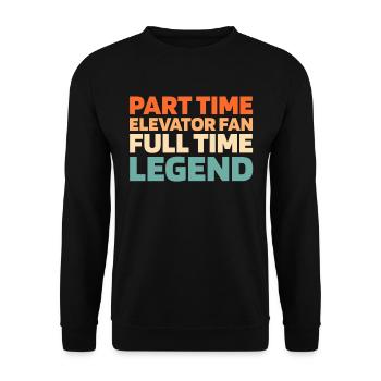 Elevator Elevator - Unisex Sweatshirt - black - Front - Alina (178cm) & Michal (187cm)