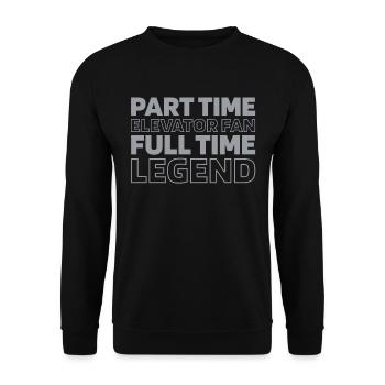 Elevator Elevator - Unisex Sweatshirt - black - Front - Alina (178cm) & Michal (187cm)