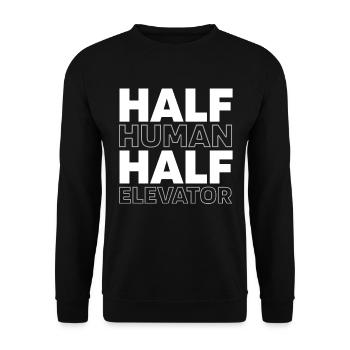 Elevator Elevator - Unisex Sweatshirt - black - Front - Alina (178cm) & Michal (187cm)