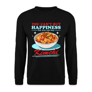 Kimchi Korean Food Kimchi Gift - Unisex Sweatshirt - black - Front - Alina (178cm) & Michal (187cm)