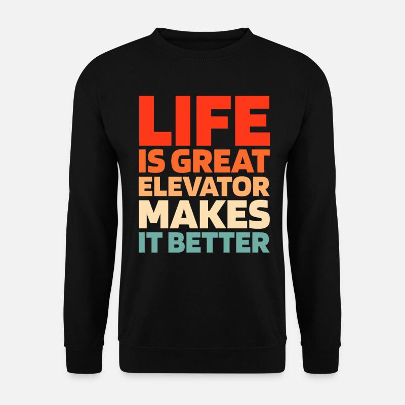 Elevator Elevator - Unisex Sweatshirt - black