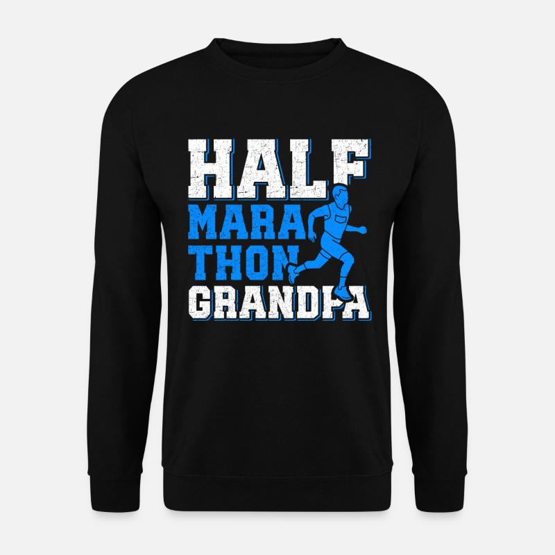 Halbmarathon Opa Halb-Marathon Geschenk - Unisex Pullover - Schwarz