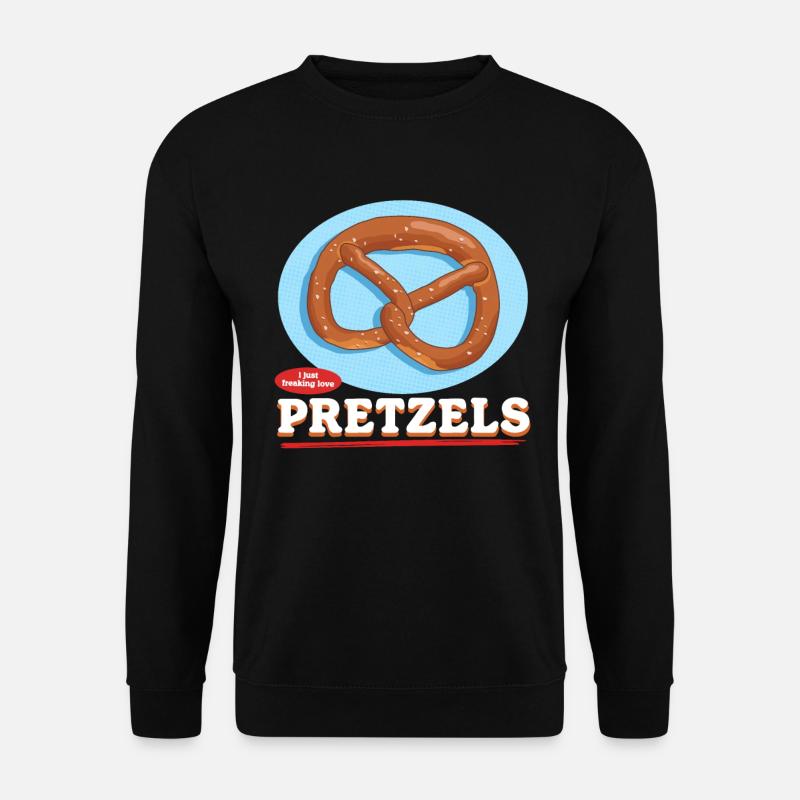 Brezel Brezelliebhaber Brezeln Geschenk - Unisex Pullover - Schwarz