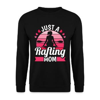 Rafting Mutter Juste une maman rafting - Sweat-shirt Unisexe - noir - Devant - Alina (178cm) & Michal (187cm)