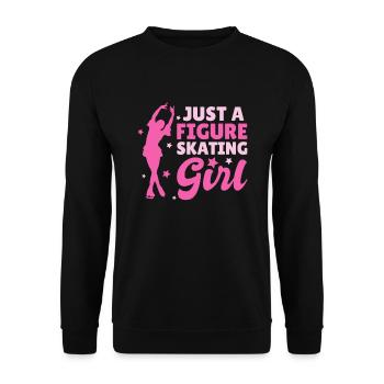 Figure skating figure skater - Unisex Sweatshirt - black - Front - Alina (178cm) & Michal (187cm)