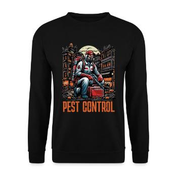 Pest Control Insect Solutions Pest Management - Unisex Pullover - Schwarz - Vorne - Alina (178cm) & Michal (187cm)