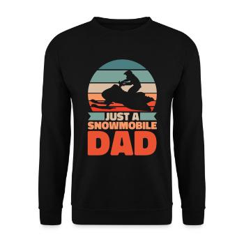 Snowmobile Snowmobile Father - Unisex Sweatshirt - black - Front - Alina (178cm) & Michal (187cm)