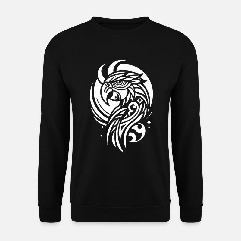 Phases de lune Parrot - Sweat-shirt Unisexe - noir