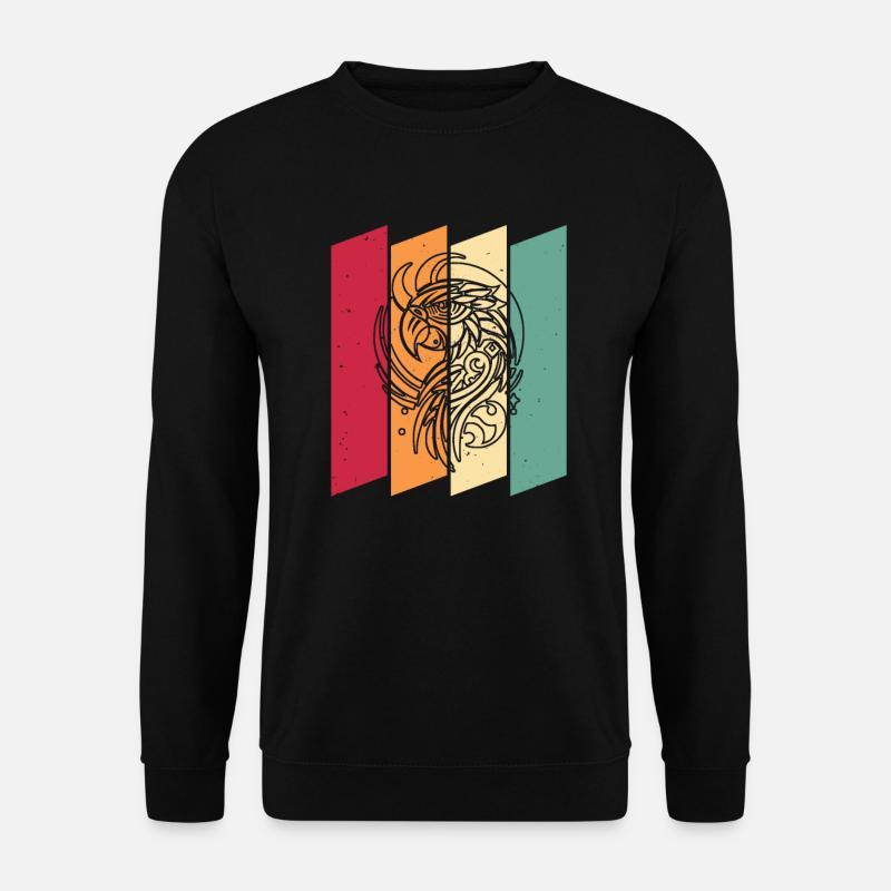 Phases de lune Parrot - Sweat-shirt Unisexe - noir