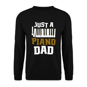 Pianiste Klavier Piano Just A Piano Dad - Sweat-shirt Unisexe - noir - Devant - Alina (178cm) & Michal (187cm)