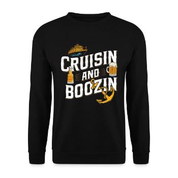Croisière - Sweat-shirt Unisexe - noir - Devant - Alina (178cm) & Michal (187cm)