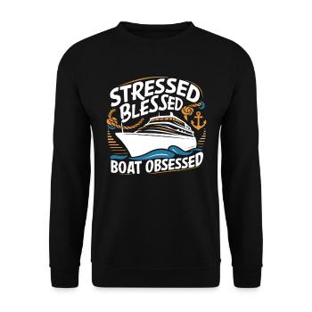 Cruise - Unisex Sweatshirt - black - Front - Alina (178cm) & Michal (187cm)