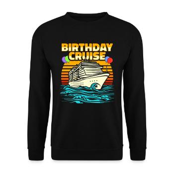 Croisière d’anniversaire à Kreuzfahrt - Sweat-shirt Unisexe - noir - Devant - Alina (178cm) & Michal (187cm)