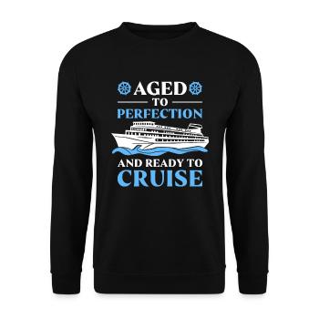 Croisière d’anniversaire à Kreuzfahrt - Sweat-shirt Unisexe - noir - Devant - Alina (178cm) & Michal (187cm)