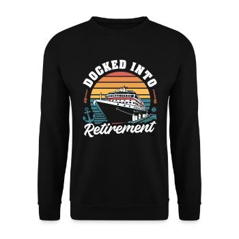 Kreuzfahrt Retired Retirement - Unisex Pullover - Schwarz - Vorne - Alina (178cm) & Michal (187cm)