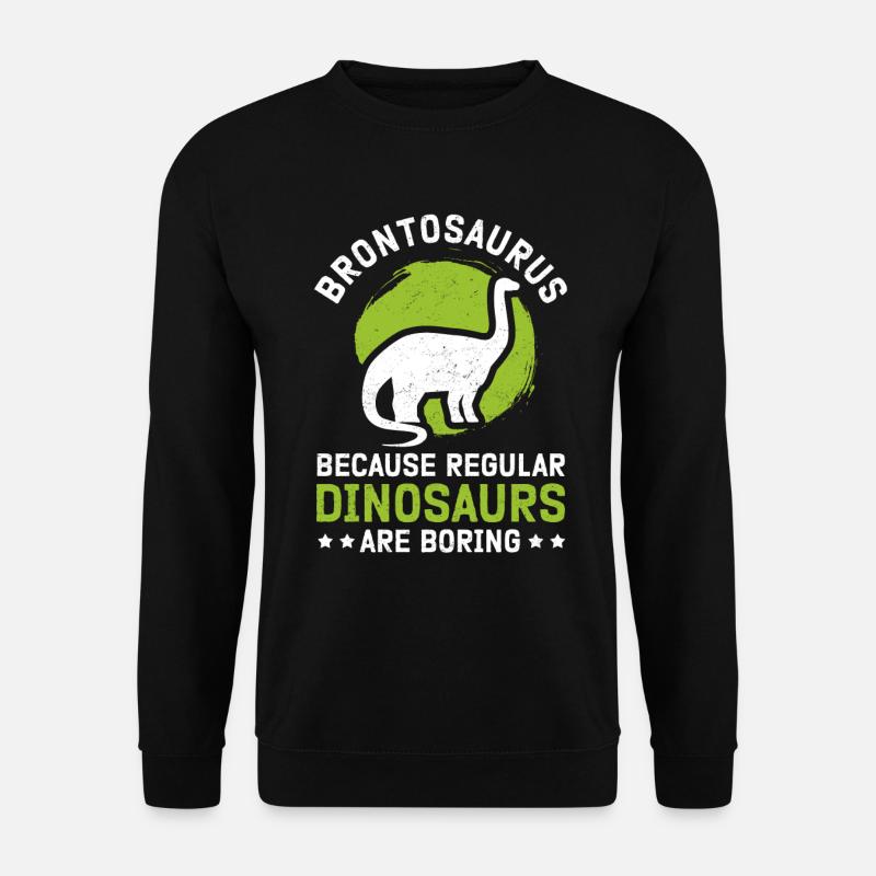 Brontosaurus Dino Dinosaur Gift - Unisex Sweatshirt - black