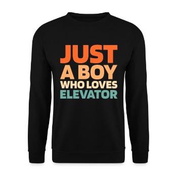 Elevator Elevator - Unisex Sweatshirt - black - Front - Alina (178cm) & Michal (187cm)