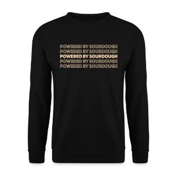 Sauerteig Brot - Unisex Pullover - Schwarz - Vorne - Alina (178cm) & Michal (187cm)