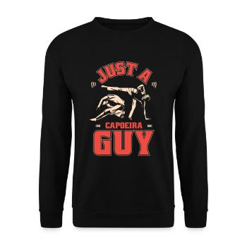 Capoeira Martial Dance Just A Capoeira Guy - Unisex Sweatshirt - black - Front - Alina (178cm) & Michal (187cm)