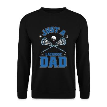 La crosse juste un papa de la crosse - Sweat-shirt Unisexe - noir - Devant - Alina (178cm) & Michal (187cm)