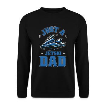 Jet Ski Juste un papa Jet Ski - Sweat-shirt Unisexe - noir - Devant - Alina (178cm) & Michal (187cm)