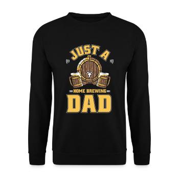Hobby Brewer Beer Craft Beer - Unisex Sweatshirt - black - Front - Alina (178cm) & Michal (187cm)