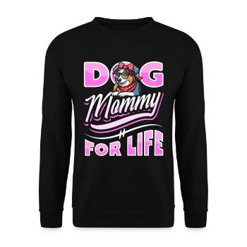Berger Australien Chien Maman Fourrure Vie - Sweat-shirt Unisexe - noir - Devant - Alina (178cm) & Michal (187cm)